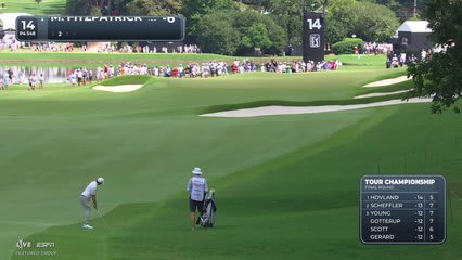 Matt Fitzpatrick's 197-yard approach sets up birdie on No. 14 at TOUR Championship