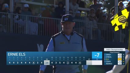 Ernie Els makes birdie on No. 17 at SAS Championship