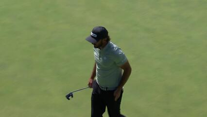 Max Homa hits 144-yard approach to 12 feet, sets up birdie on No. 9 at Baycurrent