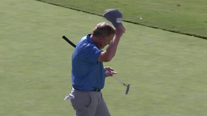 Jeff Maggert makes birdie on No. 18 at Dominion Energy Charity Classic