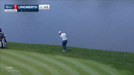 David Lingmerth gets up-and-down from greenside rough at Travelers