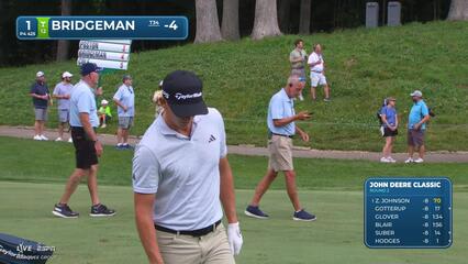 Jacob Bridgeman's 131-yard approach sets up birdie on No. 1 at John Deere
