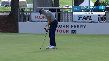 Ian Gilligan makes birdie on No. 4 at BMW Charity Pro-Am