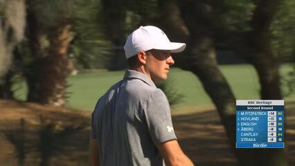 Jordan Spieth sinks 46-foot birdie putt on No. 14 at RBC Heritage