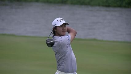 S.H. Kim goes driver off the deck to set up birdie at The Bahamas Golf Classic