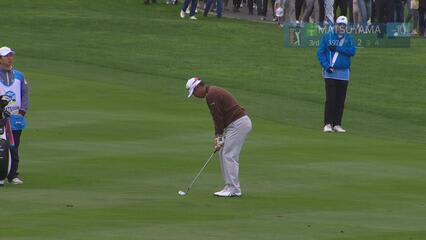 Hideki Matsuyama hits 91-yard approach to 10 feet, sets up birdie on No. 3 at AT&T Pebble Beach