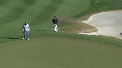 Ken Tanigawa makes eagle putt on No. 16 at Cologuard