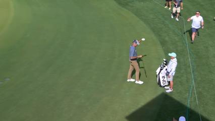 Stewart Cink holes out for birdie from 58-feet at Houston Open