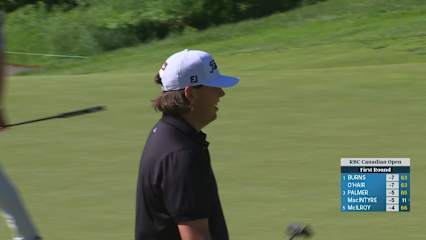Trace Crowe sends in birdie from off the green at RBC Canadian