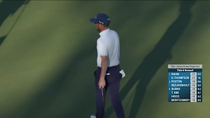 Andrew Landry makes birdie on No. 9 at The American Express