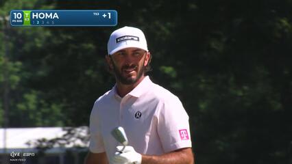 Max Homa drains 16-foot putt for birdie on No. 10 at Truist Championship