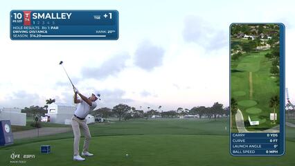 Alex Smalley holes out 43-foot eagle putt on No. 10 at Cognizant Classic