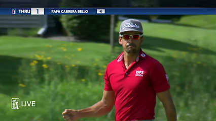 Rafa Cabrera Bello makes a 31-foot birdie putt at 3M Open