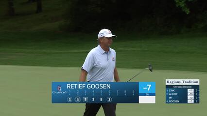 Retief Goosen makes birdie on No. 6 at Regions Tradition