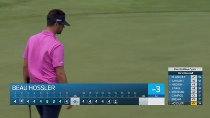 Beau Hossler makes birdie putt on No. 15 at Puerto Rico