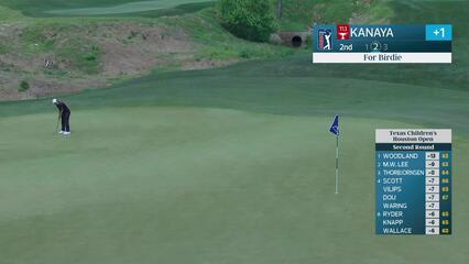 Takumi Kanaya sinks 60-foot birdie putt on No. 2 at Texas Children's