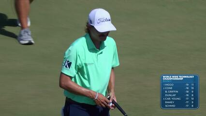 Carson Young makes birdie putt on No. 11 at World Wide Technology