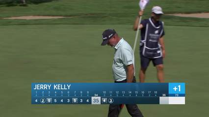 Jerry Kelly makes birdie on No. 11 at Sanford International