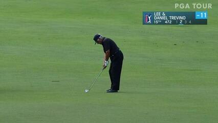 Lee Trevino makes birdie on No. 15 at PNC Championship