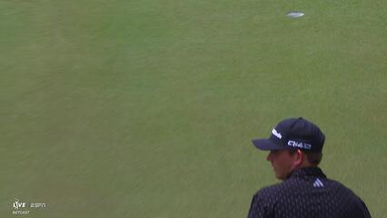 Matt McCarty sinks 42-foot birdie putt on No. 14 at RBC Heritage