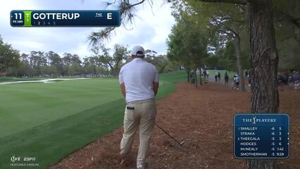 Chris Gotterup hits 259-yard approach to 25 feet, sets up birdie on No. 11 at THE PLAYERS