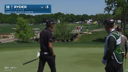 Sam Ryder makes birdie on No. 18 at THE CJ CUP