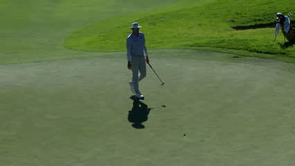 Joel Dahmen walks in long birdie putt for the Shot of the Day