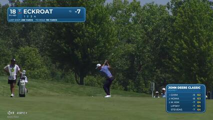 Austin Eckroat makes birdie on No. 18 at John Deere