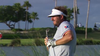 Taylor Dickson makes birdie on No. 18 at Bahamas Classic Atlantis