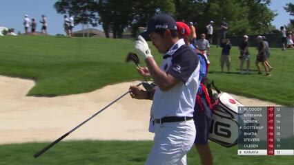 Takumi Kanaya makes birdie on No. 14 at 3M Open