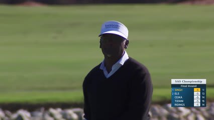 Vijay Singh makes birdie on No. 12 at SAS Championship