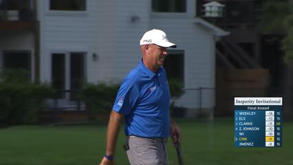 Stewart Cink makes birdie on No. 17 at Insperity Invitational