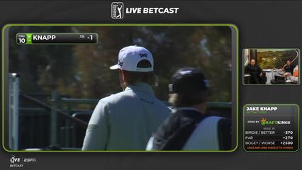 Jake Knapp sinks 4-foot birdie putt on No. 10 at The Genesis