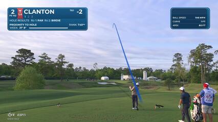Luke Clanton hits 144-yard tee shot to 8 feet, sets up birdie on No. 2 at Texas Children's