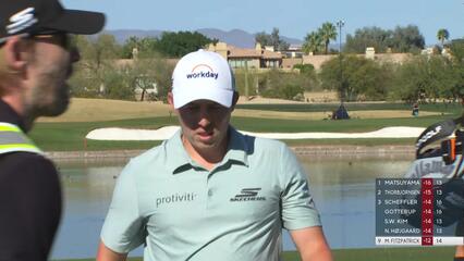 Matt Fitzpatrick hits 199-yard approach to 17 feet, sets up birdie on No. 15 at WM Phoenix Open