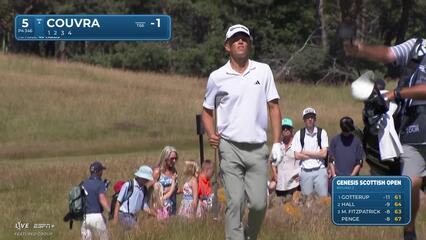 Martin Couvra makes birdie on No. 5 at Genesis Scottish Open