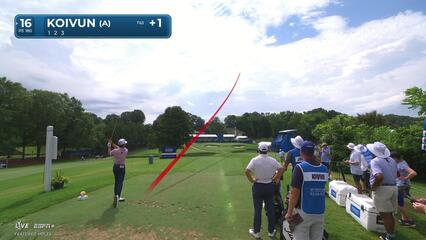 Jackson Koivun's excellent tee shot sets up short birdie putt at Wyndham