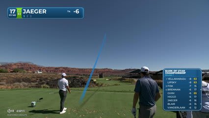 Stephan Jaeger hits tee shot to 5 feet, sets up birdie on No. 17 at Bank of Utah