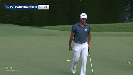 Rafa Cabrera Bello converts birdie putt at Wyndham