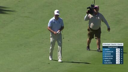 Zach Johnson makes birdie on No. 12 at Principal Charity Classic