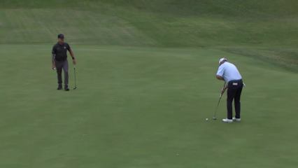 Jay Haas makes birdie on No. 13 at Stifel Charity Classic