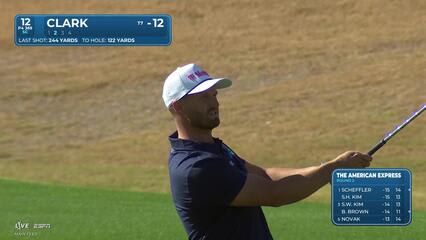 Wyndham Clark hits 122-yard approach to 4 feet, makes birdie on No. 12 at The American Express