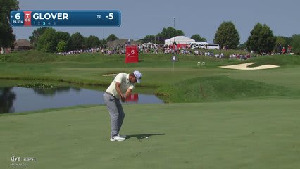 Lucas Glover gets up-and-down from 93 yards for birdie on No. 6 at 3M Open