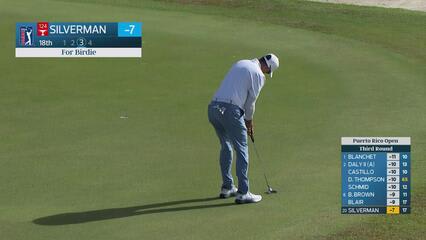 Ben Silverman makes birdie on No. 18 at Puerto Rico