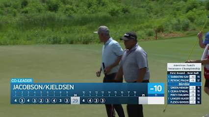 Team Jacobson/Kjeldsen makes birdie on No. 13 at American Family Insurance Championship