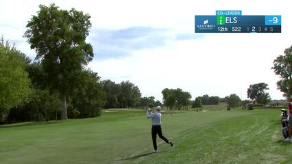 Ernie Els makes birdie on No. 12 at Sanford International