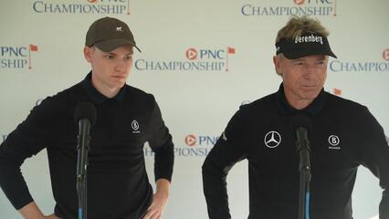 Bernhard and Jason Langer’s interview after Round 1 of PNC Championship