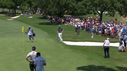 Martin Piller chips in for a birdie-three at DEAN & DELUCA