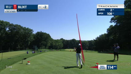 Jonas Blixt sinks a 23-foot birdie at Travelers