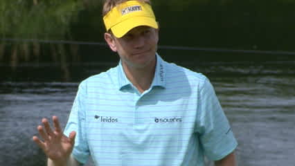 Billy Hurley III pours one in from 30 feet for birdie at Quicken Loans